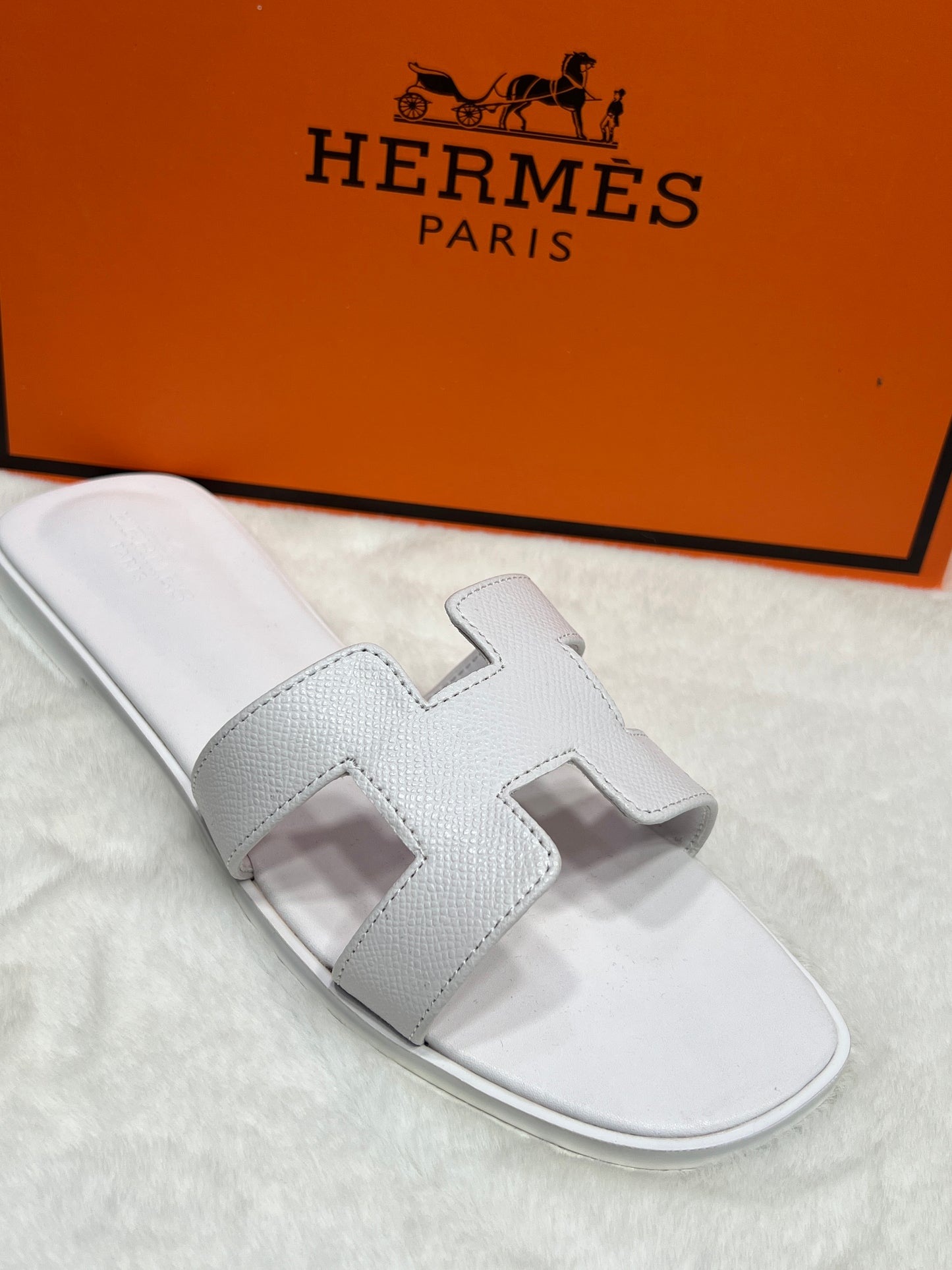 Hermes H-Style Imported Designer Slides for Women – Premium Quality with Box (Designer Inspired)