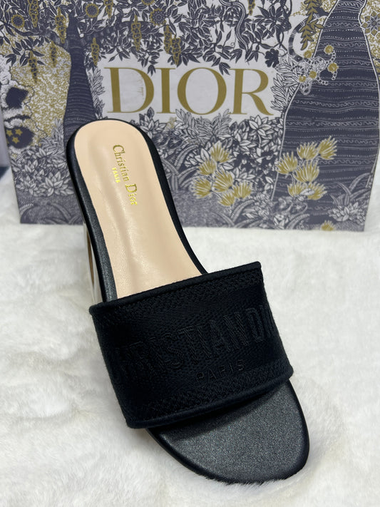 Premium Designer Inspired Slide with Embroidered Strap