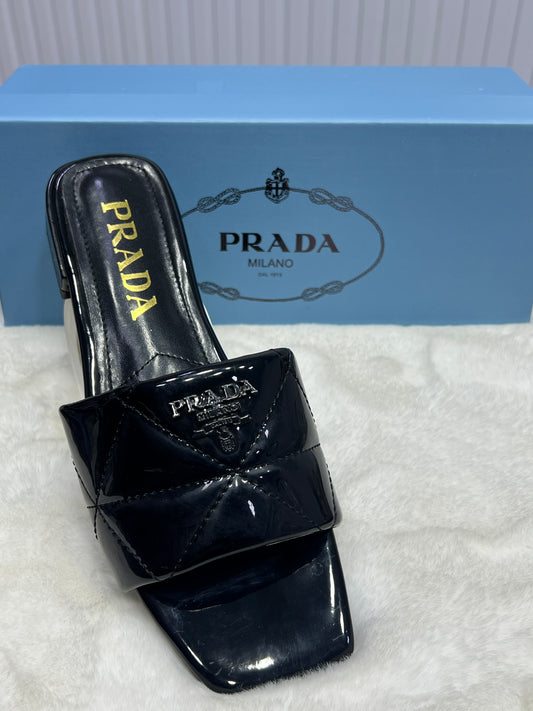 Prada Milano Quilted Flat Slides for Women (Slip-On Sandals) (Designer Inspired)