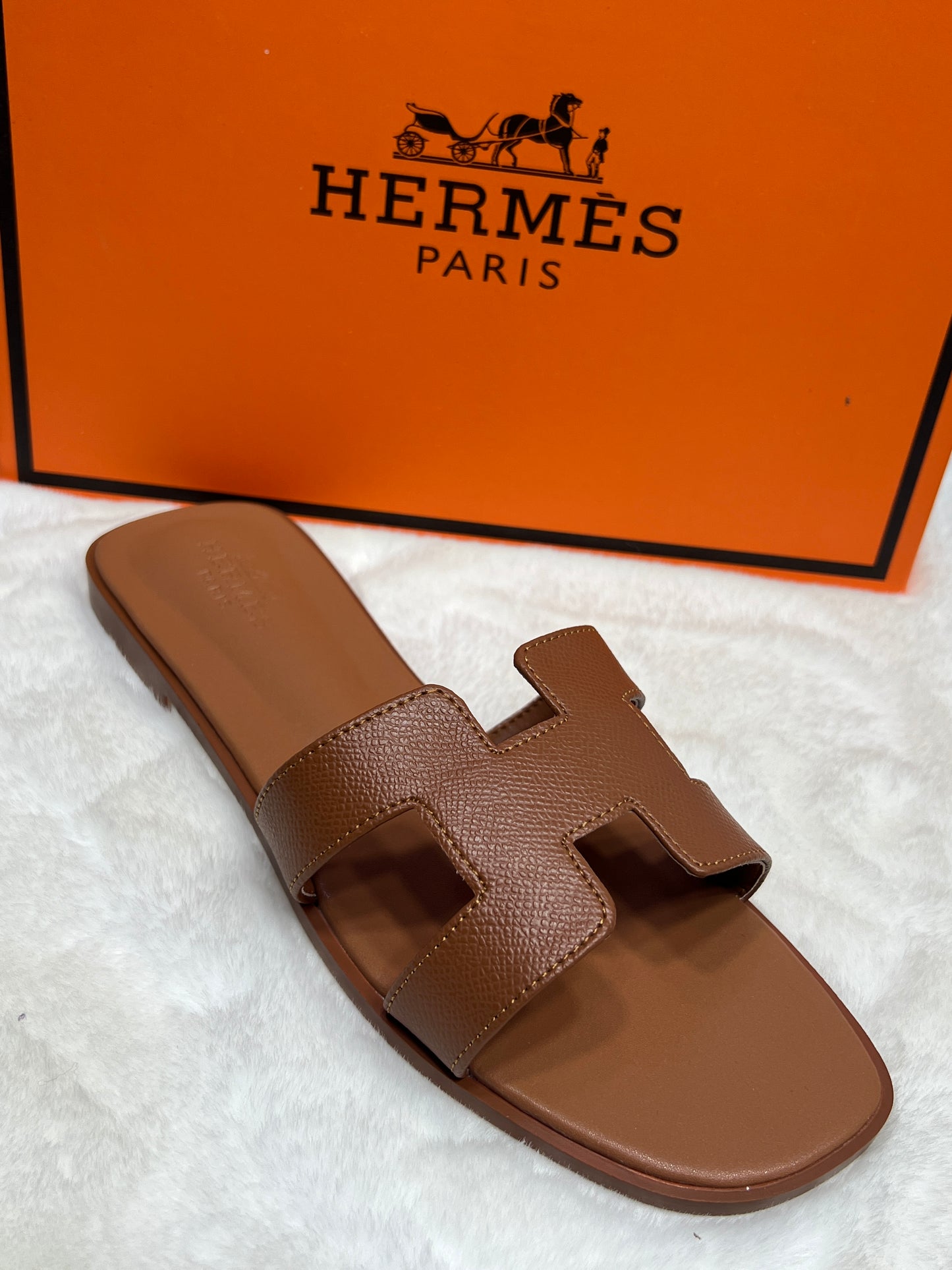 Hermes H-Style Imported Designer Slides for Women – Premium Quality with Box (Designer Inspired)