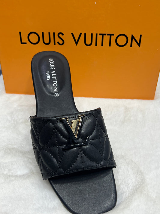 LV Quilted Slides for Women – Imported Designer Premium Quality with Box (Designer Inspired)