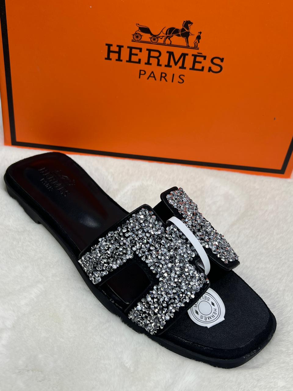 Luxury H-Style Ladies Designer Slides 