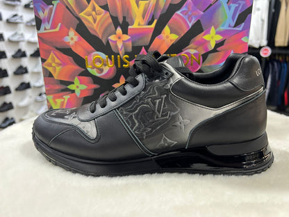 Louis Vuitton Black Monogram Men’s Luxury Sneakers – Designer LV Casual Shoes (Designer Inspired)