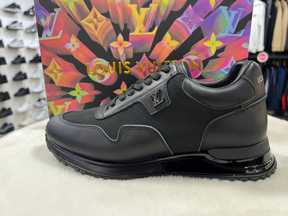 Louis Vuitton Black Monogram Men’s Luxury Sneakers – Designer LV Casual Shoes (Designer Inspired)